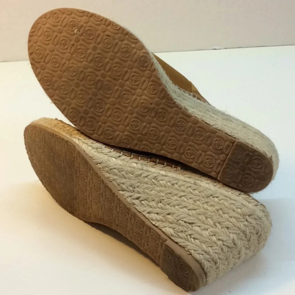 Adrienne Vittadini Rust Suede Espadrille Wedge - Picture 8 of 11